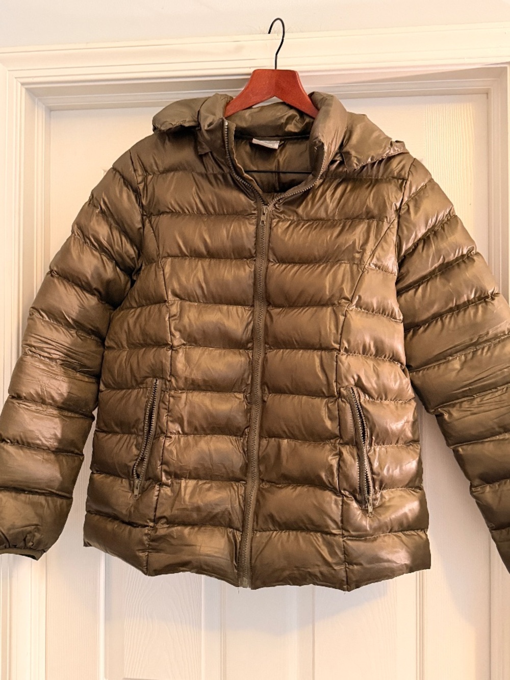 Nom Maternity Puffer Medium Khaki green